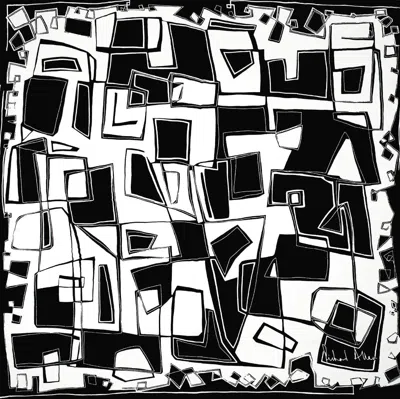 Richard Allan London Women's Black / White Hepworth Silk Scarf In Black