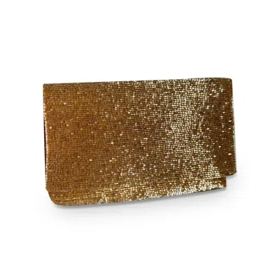 Pick Happy Women's Steel Cut Beaded Petite Clutch Gold Holiday Edition In Gold