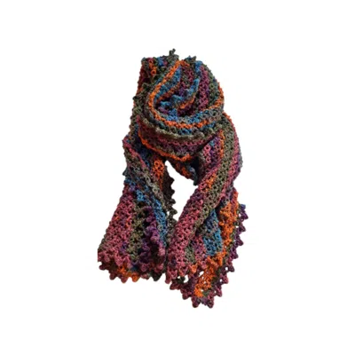 Springmoonatelier Women's Handmade Multicolored Winter Scarf In Multi