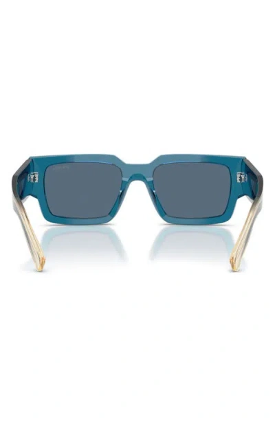 Prada Symbole Square-frame Sunglasses In Blue