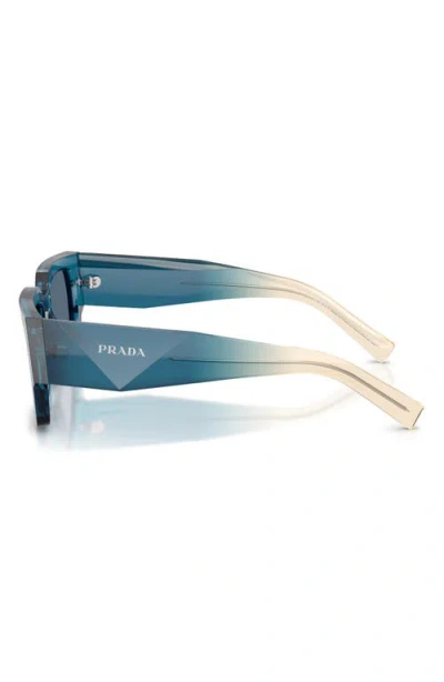 Prada Symbole Square-frame Sunglasses In Blue