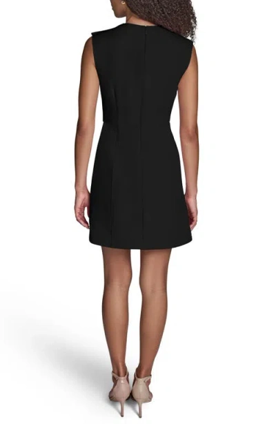 Bcbg Iconic Stretch Asymmetric Minidress In Black