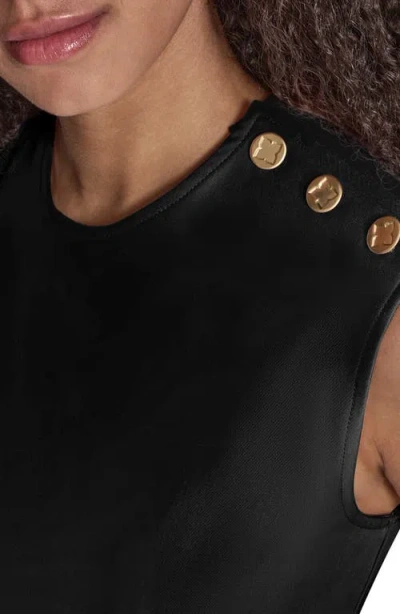 Bcbg Iconic Stretch Asymmetric Minidress In Black