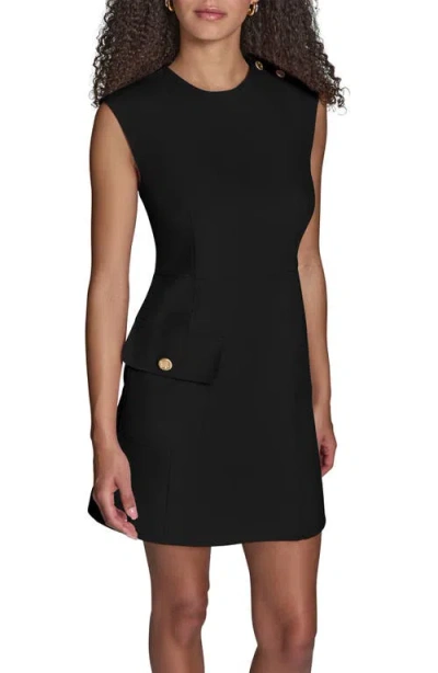 Bcbg Iconic Stretch Asymmetric Minidress In Black