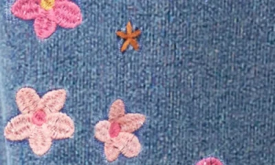 Billy T In Full Bloom Embroidered Joggers In Blue