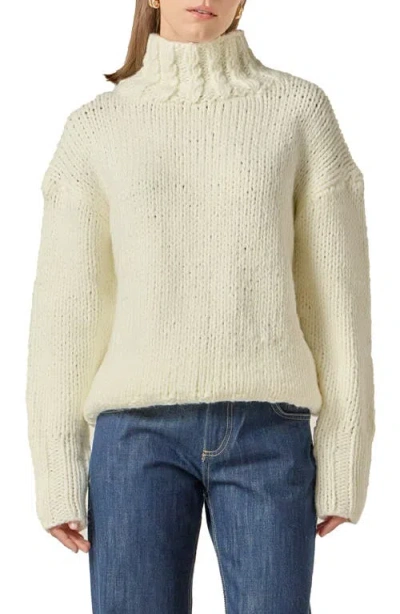 English Factory Chunky Turtleneck Sweater In Neutral
