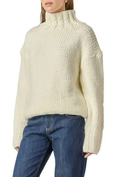 English Factory Chunky Turtleneck Sweater In Neutral