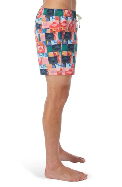 Fair Harbor The Bungalow Water Repellent Swim Trunks In Multi