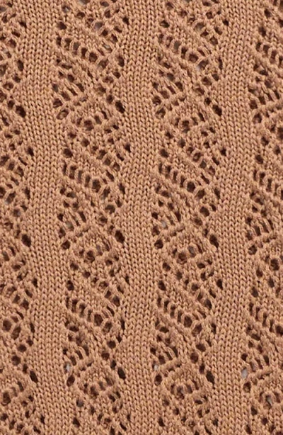 Cotton Emporium Kids' Pointelle Sweater In Black