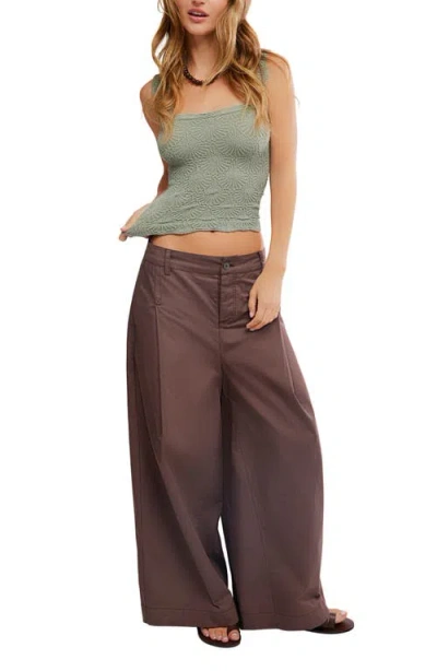 Free People Love Letter Floral Knit Camisole In Green