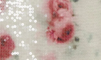 Diesel ® Unkyel Logo Sequin Floral T-shirt In Multi