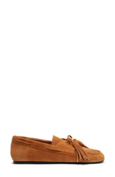 Schutz Women Kim Square Toe Flat Loafers In Brown