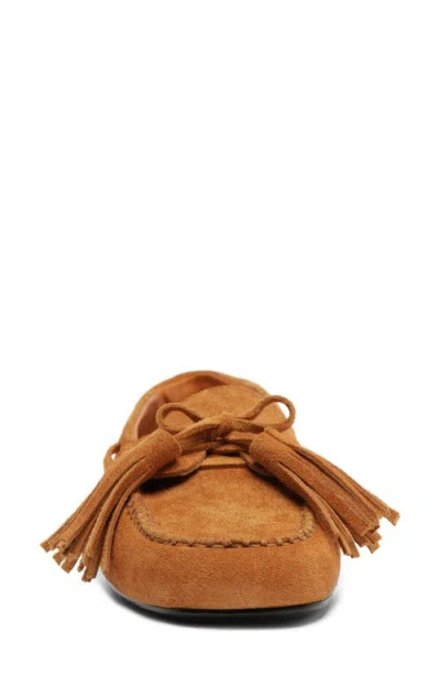 Schutz Women Kim Square Toe Flat Loafers In Brown