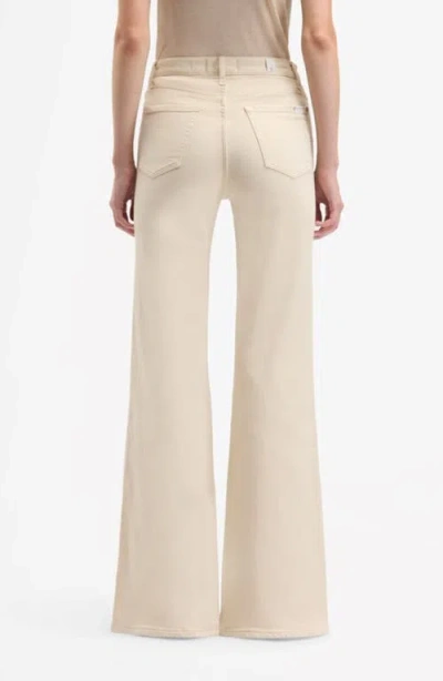Seven Modern Dojo Tailorless High Waist Flare Jeans In Neutral