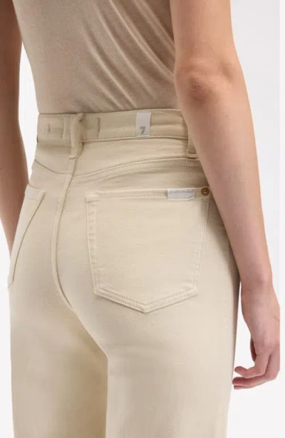 Seven Modern Dojo Tailorless High Waist Flare Jeans In Neutral