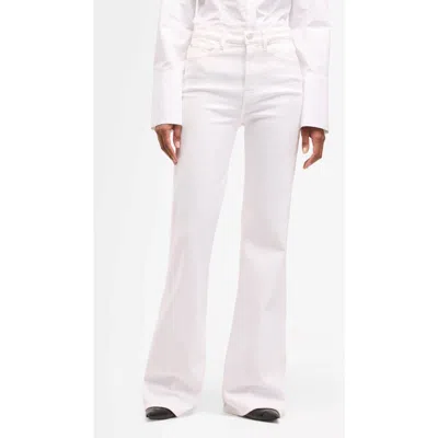 Seven Modern Dojo High Waist Flare Jeans In White