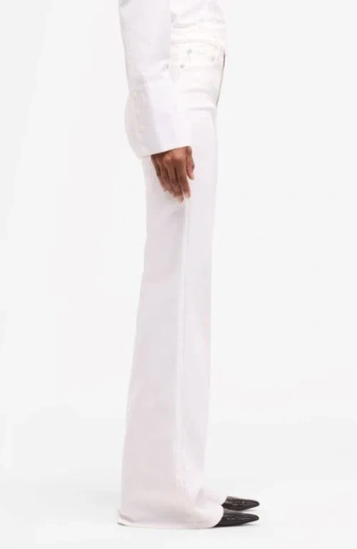 Seven Modern Dojo High Waist Flare Jeans In White
