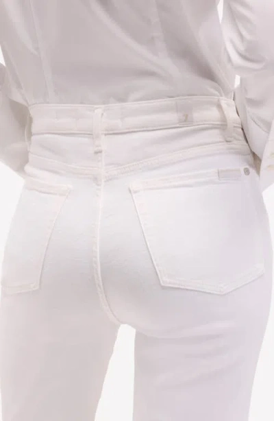 Seven Modern Dojo High Waist Flare Jeans In White