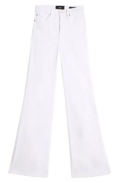 Seven Modern Dojo High Waist Flare Jeans In White