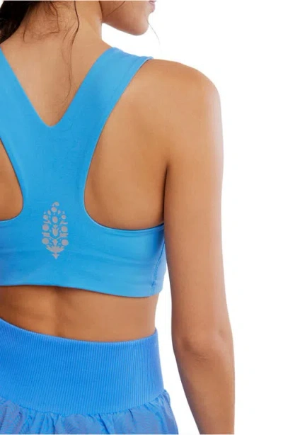Free People Fp Movement Win Win Racerback Bra In Blue