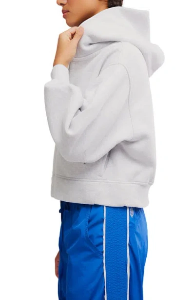 Free People A Cut Above Cotton Zip Hoodie In White