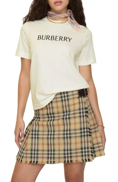 Burberry Frankie Logo Graphic T-shirt In Neutral