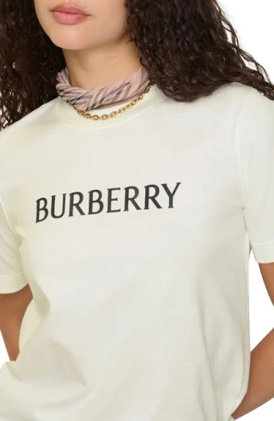 Burberry Frankie Logo Graphic T-shirt In Neutral