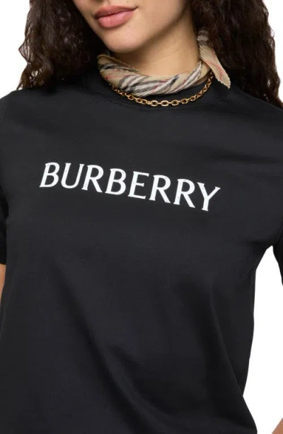 Burberry Frankie Logo Graphic T-shirt In Black