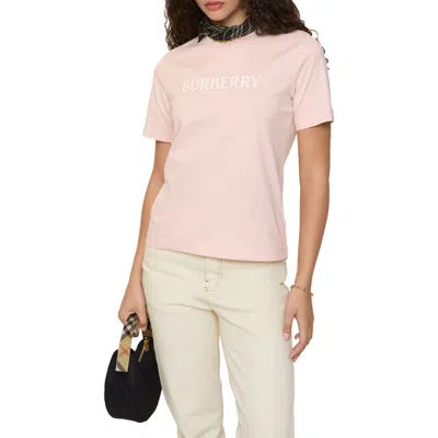 Burberry Frankie Logo Graphic T-shirt In Pink