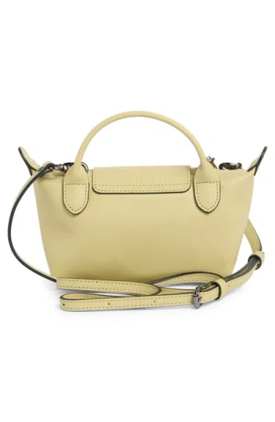 Longchamp Extra Small Le Pliage Xtra Leather Clutch In Green