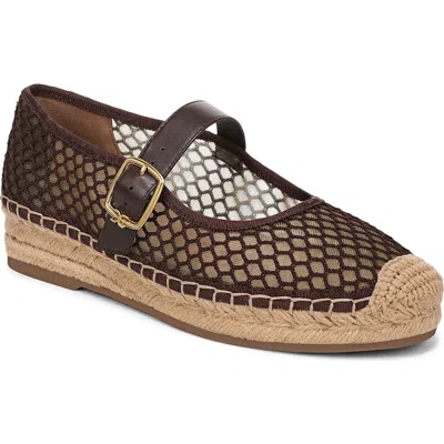Sam Edelman Mackiemesh Mary Jane Platform Espadrille In Brown