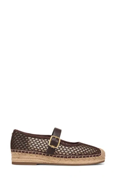 Sam Edelman Mackiemesh Mary Jane Platform Espadrille In Brown