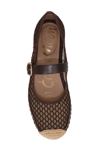 Sam Edelman Mackiemesh Mary Jane Platform Espadrille In Brown