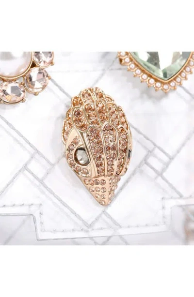 Kurt Geiger London Mini Kensington Vinyl Convertible Clear Crossbody Bag In White