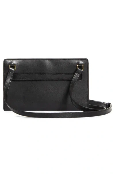 Totême Toteme Belted Leather Crossbody Bag In Black