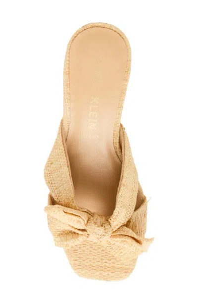 Anne Klein Dara Bow Wedge Slide Sandal In White