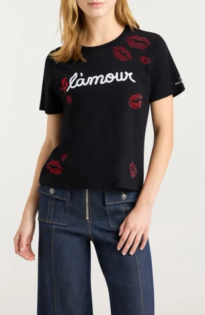 Cinq À Sept Kissing Booth Graphic T-shirt In Black