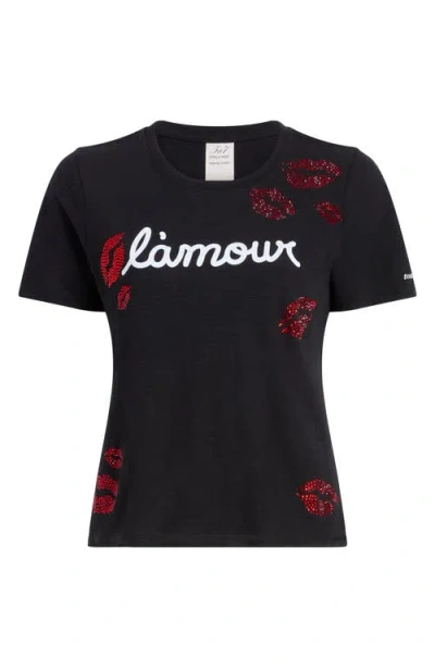 Cinq À Sept Kissing Booth Graphic T-shirt In Black