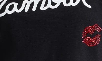 Cinq À Sept Kissing Booth Graphic T-shirt In Black