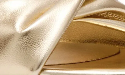 Anne Klein Whitby Ankle Strap Slide Sandal In Gold