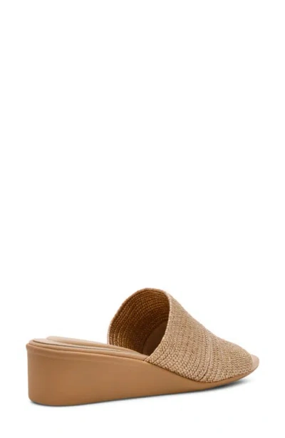 Anne Klein Wishful Wedge Slide Sandal In Brown