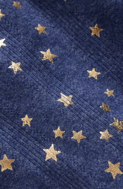 Mini Boden Kids' Frill Sleeve Pointelle Top In Blue