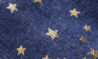 Mini Boden Kids' Frill Sleeve Pointelle Top In Blue