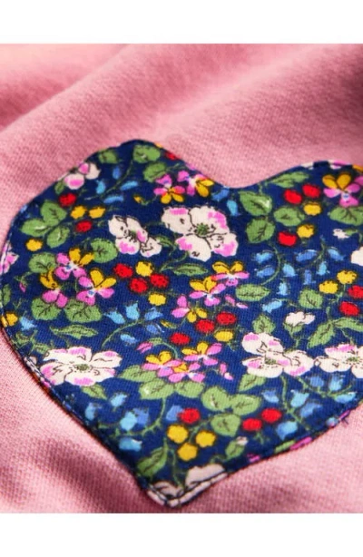 Mini Boden Kids' Heart Pocket Tunic & Leggings Set In Pink