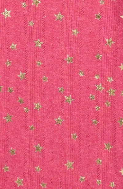 Mini Boden Kids' Frill Sleeve Pointelle Top In Red