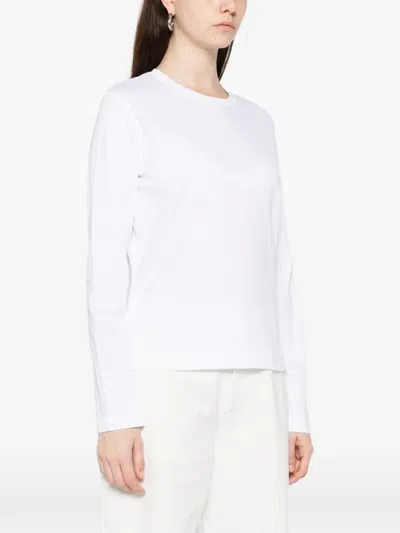 Herskind Cotton Crewneck Sweater In White