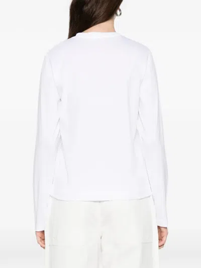 Herskind Cotton Crewneck Sweater In White