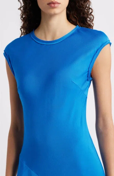 Kobi Halperin Leilani Asymmetric Ruffle Maxi Dress In Blue