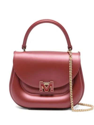Marc Ellis Logo Chain-strap Mini Bag In Brown