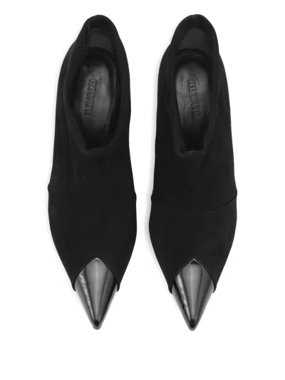 Rotate Birger Christensen ポインテッドトゥ スエードブーツ In Black